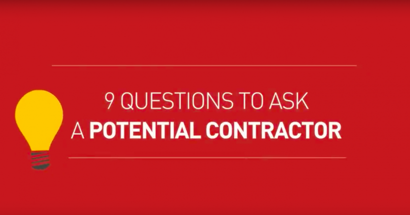 what to ask a contractor